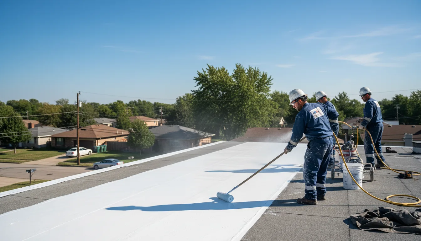 Commercial roof coating in Boles, AR near me